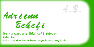 adrienn bekefi business card